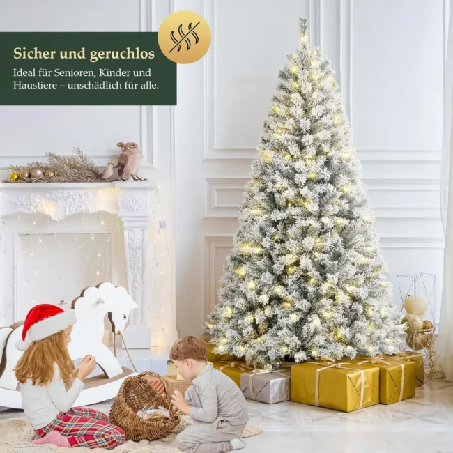 Árvore de Natal artificial branca SALCAR