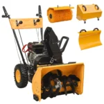 Kit soprador de neve e varredor a gasolina 4 em 1 vidaXL 6,5 HP
