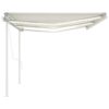 Toldo Automático vidaXL com Sensor de VentoLED 6x3 m Creme